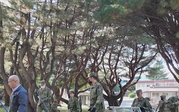 U.S. Soldiers &amp; JGSDF Members Work Together to Clean Historic Monument