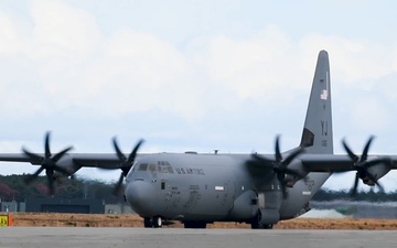 U.S. Marines arrive to Misawa Air Base for the Aviation Training Relocation program