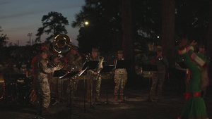 3rd ID Band perform at HAAF tree lighting event B-Roll