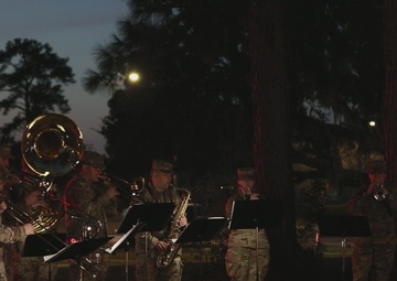 3rd ID Band perform at HAAF tree lighting event B-Roll