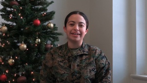 Lance Cpl. Caroline Perkins Holiday Message