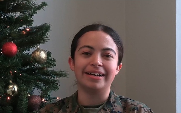 Lance Cpl. Caroline Perkins Holiday Message