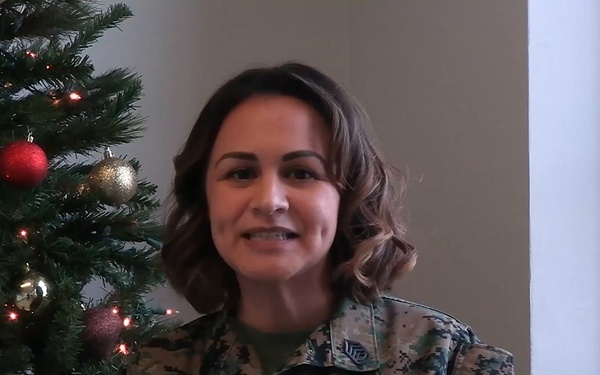 Gunnery Sgt. Jasmine Castaneda Holiday Message