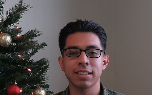 Lance Cpl. Angel Almaraz-Morales Holiday Message