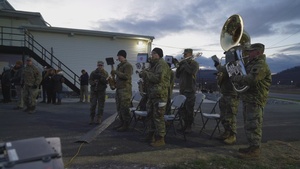28th ID band at tree lighting ceremony