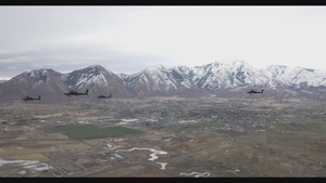 Utah National Guard Receives Army's Most Advanced Attack Helicopter- Aerial B-Roll- Reel 2