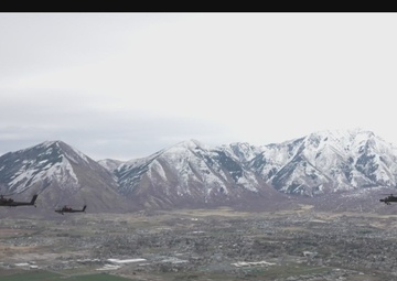 Utah National Guard Receives Army's Most Advanced Attack Helicopter- Aerial B-Roll- Reel 2