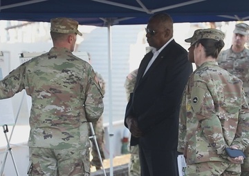 U.S. Secretary of Defense Lloyd Austin visits servicemembers in Japan BROLL I