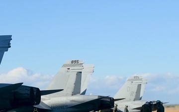 U.S. Marines fly amidst freezing temperatures in northern Japan