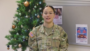 Soldiers assigned to 216th Military Police Company Wish Friends and Family Happy Holidays