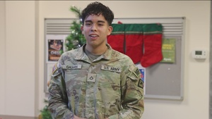 Soldiers assigned to 216th Military Police Company Wish Friends and Family Happy Holidays