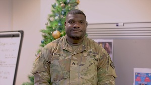 Soldiers assigned to 216th Military Police Company Wish Friends and Family Happy Holidays