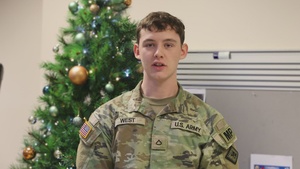 Soldiers assigned to 216th Military Police Company Wish Friends and Family Happy Holidays