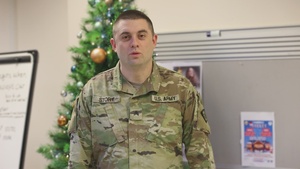 Soldiers assigned to 216th Military Police Company Wish Friends and Family Happy Holidays