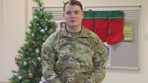 Soldiers assigned to 216th Military Police Company Wish Friends and Family Happy Holidays