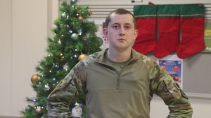 Soldiers assigned to 216th Military Police Company Wish Friends and Family Happy Holidays