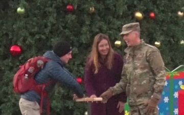 Arnold AFB team members come together for second annual Christmas tree lighting