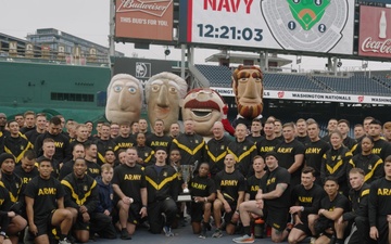 U.S. Army soldiers and U.S. Navy sailors participate in the Base HIIT competition.