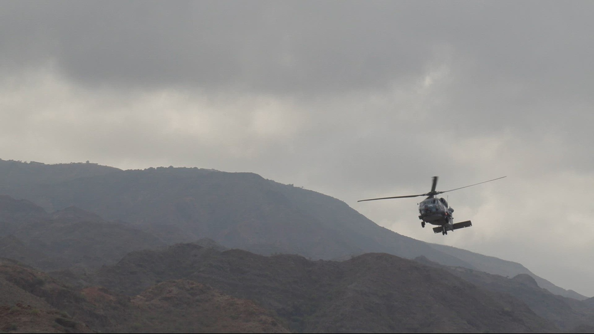 U.S. service members assigned to Combined Joint Task Force-Horn of Africa completed the Bull Shark 25-1 exercise at Arta, Djibouti, on Nov. 26, 2024. The semiannual exercise brought together U.S., Djiboutian, Spanish, Japanese, and French forces to enhance communication and interoperability among international partners. It simulated complex personnel recovery scenarios across land, sea, and air domains, testing coordination and operational readiness while strengthening regional security and stability. (U.S. Air National Guard video by Tech. Sgt. Kathleen LaCorte)