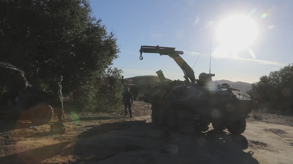 DVIDS - Video - B-Roll: 3rd LAR Marines repair ULTV during Steel Knight