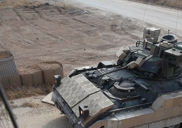 Coalition Forces Deploy M2A3 Bradley Fighting Vehicles