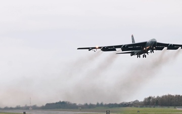 B-52s depart RAF Fairford after completing BTF 25-1