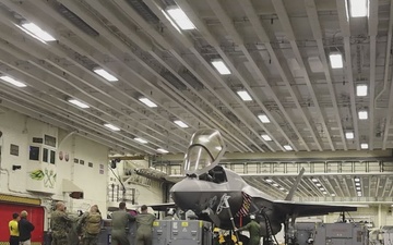 Steel Knight 24 BRoll: VMFA-211 performs maintenance while underway aboard the USS Tripoli