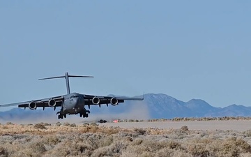 C-17s support HIMARS exercise at NTTR