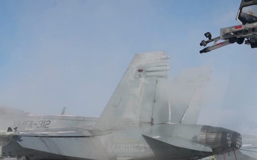 U.S. Marines fly in freezing conditions at Misawa