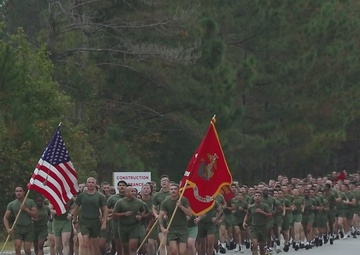 Marine Corps Combat Service Support Schools celebrates 249th birthday of the Marine Corps with motivational run