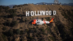 B-Roll: Coast Guard Air Station Ventura conducts helicopter formation/training flight