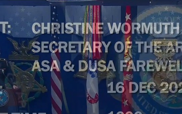 Christine Wormuth Secretary of the Army ASA and DUSA Farewell