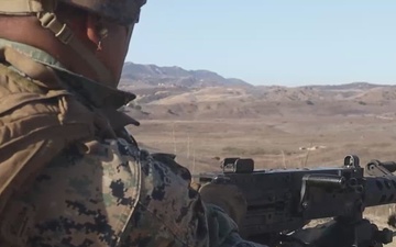 US Marines Conduct A Crew-Served Weapons Range