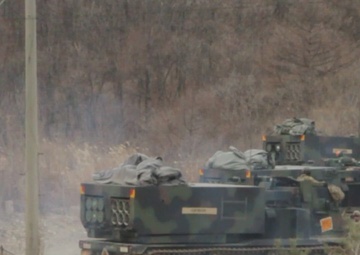 6-37 FAR trains with MLRS