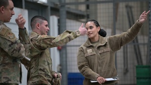 B-roll 156th LRS support 52nd LRS during readiness exercise