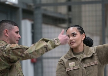 B-roll 156th LRS support 52nd LRS during readiness exercise