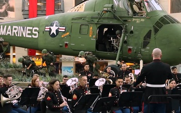 Christmas Band Concert at the National Museum of the Marine Corps B-roll package