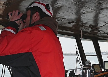 USACE San Francisco District Drift Collection Vessel Raccoon and Crew hard at work