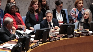 Secretary of State Antony J. Blinken participates in a UN Security Council Session on Artificial Intelligence