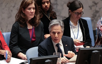 Secretary of State Antony J. Blinken participates in a UN Security Council Session on Artificial Intelligence