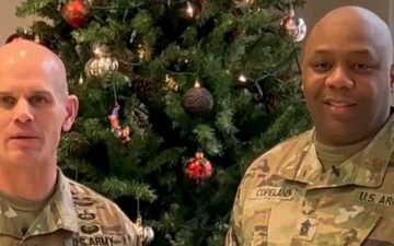 Lt. Gen. Omar Jones and Command Sgt. Maj. Jason Copeland wish Happy Holidays to IMCOM