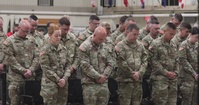 174th Air Defense Artillery Brigade Soldiers honored during call to duty ceremony (NO GFX)