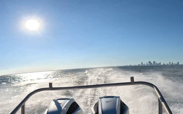 Coast Guard Station St. Petersburg escorts cruise ship through Tampa Bay, PWCS