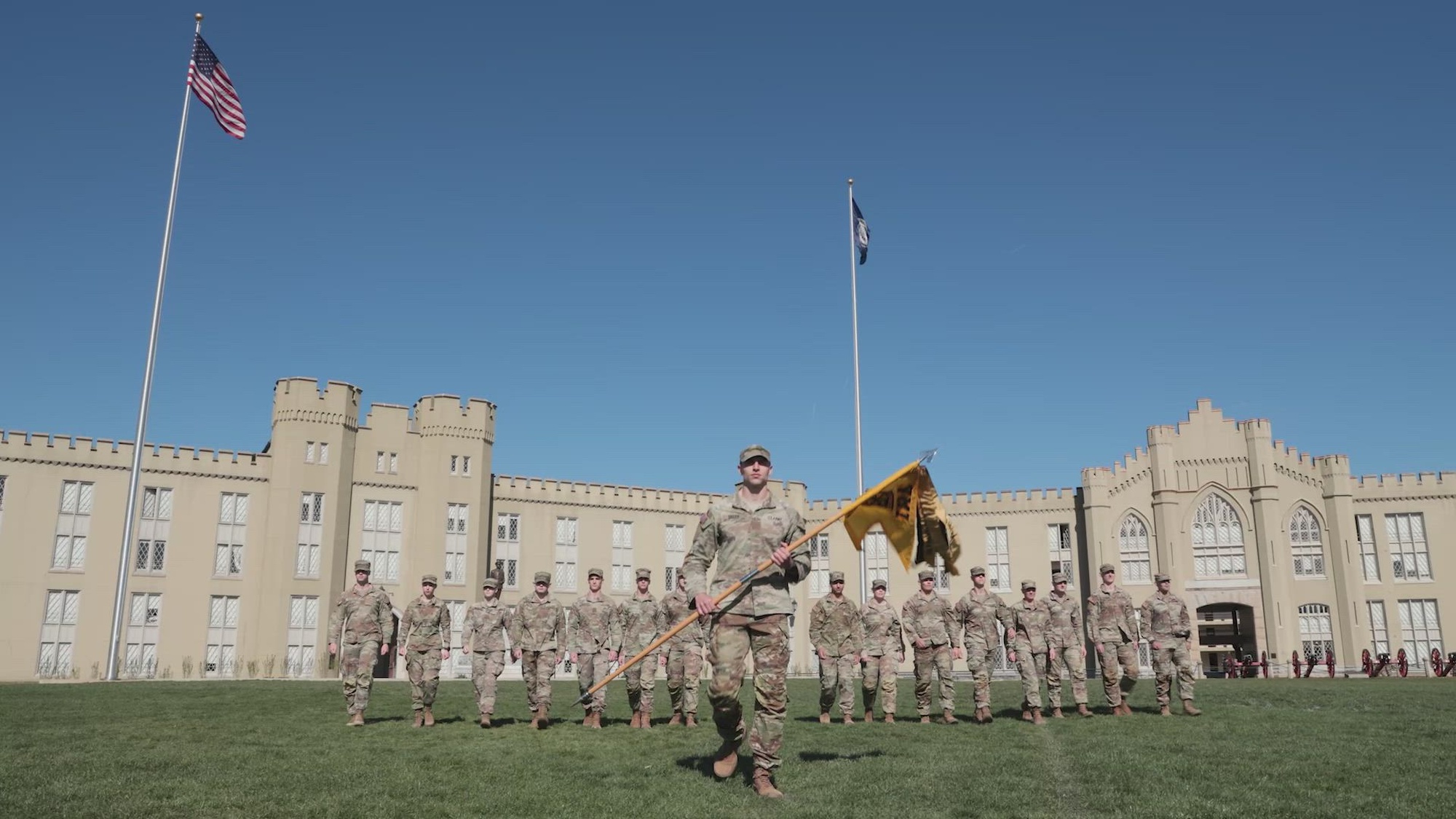 Cadets from the Virginia Military Institute prepare to compete in the 2024 Sandhurst Military Skills Competition hosted by the United States Military Academy at West Point, April 26-27.

Get to know the VMI team and take an in-depth look at what it took for them to make it to Sandhurst. (U.S. Army Video by Kyle Crawford)

Music used under purchased Universal Production Music library license.