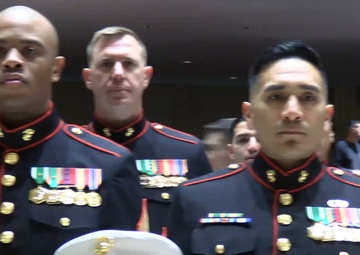 Marine Corps Security Guard Retirees Receive Awards at MSG Graduation