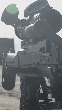 U.S. Marines Conduct A Crew-Served Weapons Range