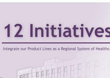 12 Initiatives: Integrate our Product Lines as a Regional System of Healthcare