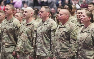 Ohio National Guard sustainment brigade headquarters, signal company return from overseas deployment (No GFX)