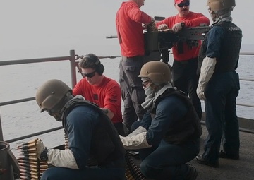 Live-Fire Exercise Aboard Theodore Roosevelt