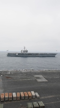Theodore Roosevelt Conducts Ammunition Handling Evolution with Carl Vinson